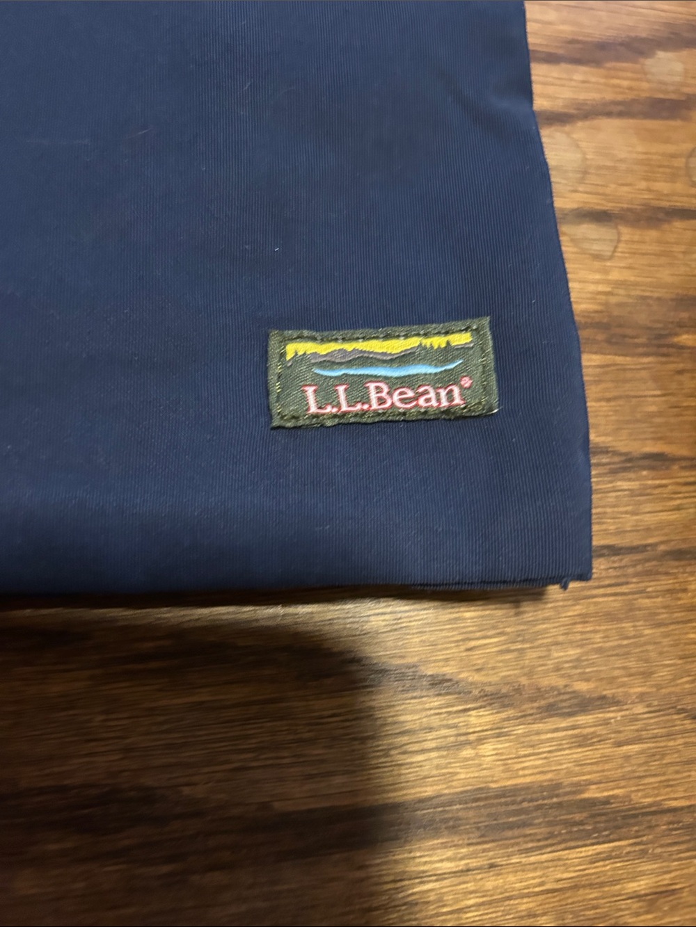 L.L. Bean Navy Belt/Crossbody Pouch with Multicolor Trim - Picture 3 of 6